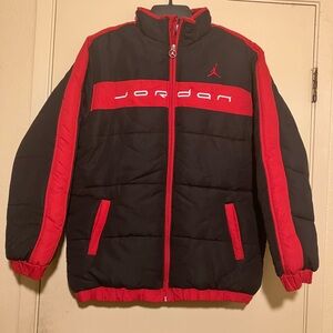 Vintage Nike Jordan Bred Puff Jacket sz L Red Black